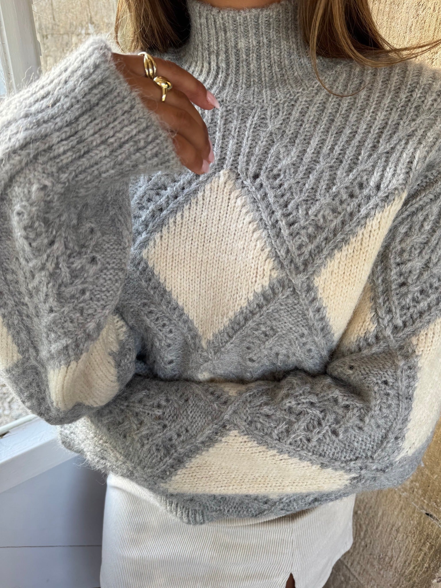 VMPALOMA Pullover - Light Grey Melange